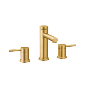 Moen T6193BG Align - Kit de embellecedor de grifo de baño de 8.0 in, con dos asas, color dorado cepillado