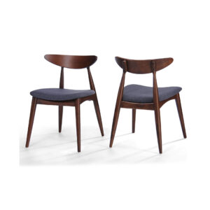 Christopher Knight Home Barron sillas de comedor de tela, juego de 2 piezas, color gris oscuro