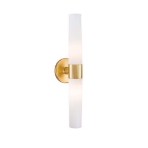 George Kovacs P5042-248, Saber, accesorio de baño de 2 luces, color dorado miel